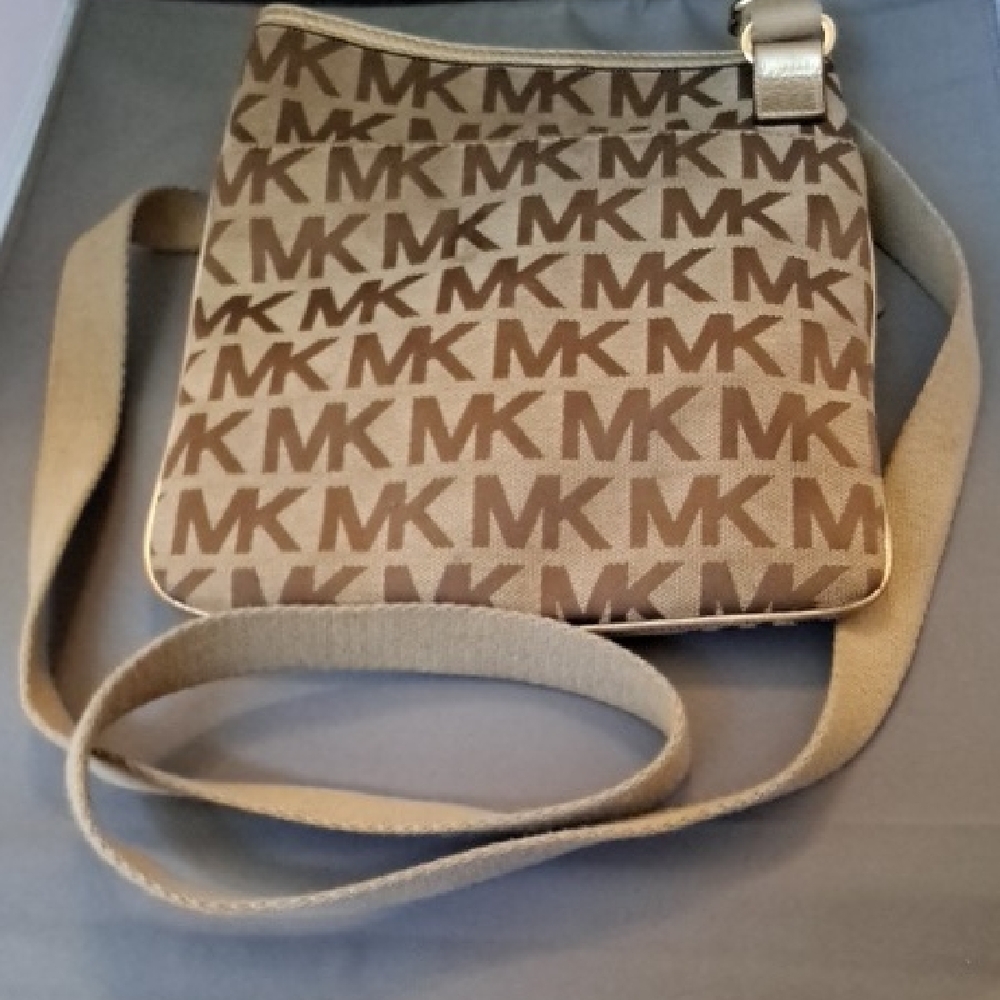 Michael Kors Tan Logo Crossbody Bag
